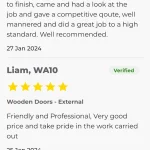 screenshots of client testimonials for ecoview from rated people