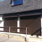 two seperated roller shutter doors